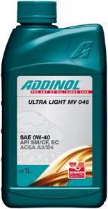 Моторное масло ADDINOL Ultra Light MV 046 SAE 0W-40, 1л